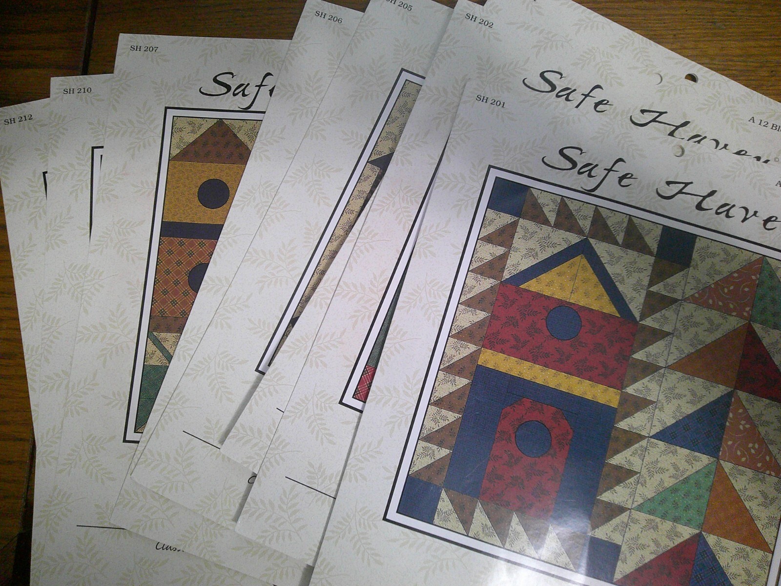 Thimbleberries SAFE HAVEN Birdhouse Themed Quilt BOM Patterns Lot of 8