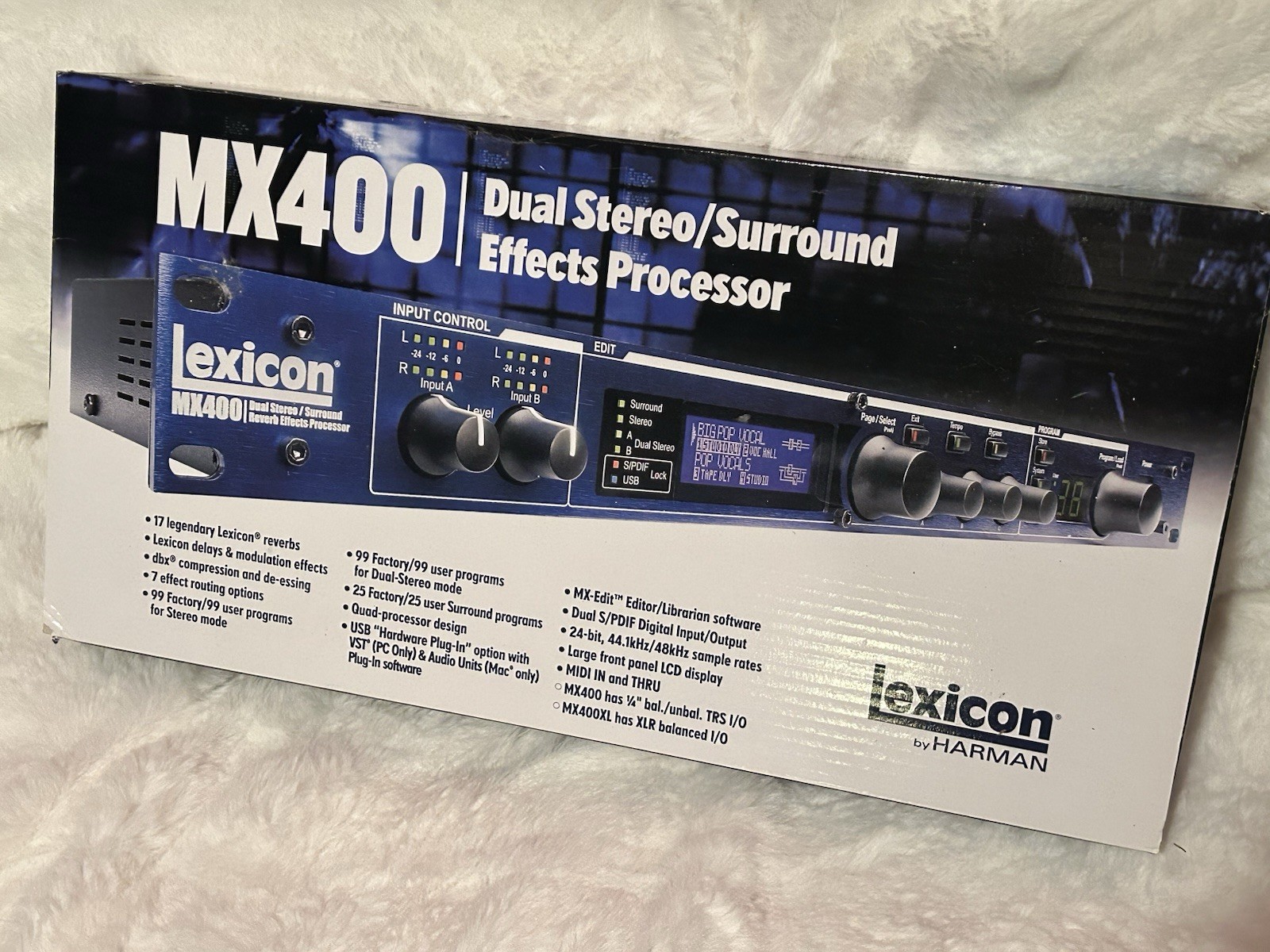 NEW Lexicon MX400 Duel Stereo Effects Processor Reverb