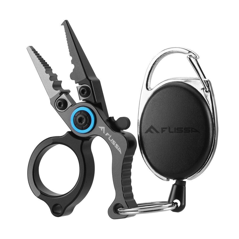 FLISSA Mini Fishing Pliers Fly Fishing Zinger Retractor Fish Hook Remover Tool