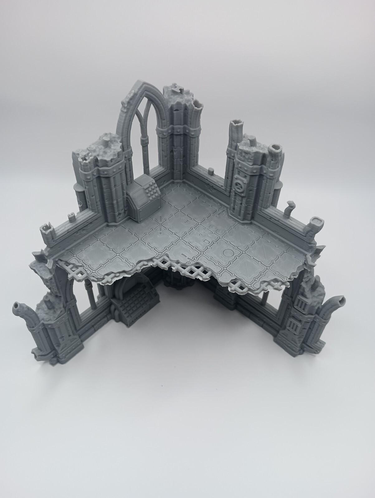 War Torn Sector 75 Modular Sci-Fi Ruin Building 9 -32mm Scale -Terrain