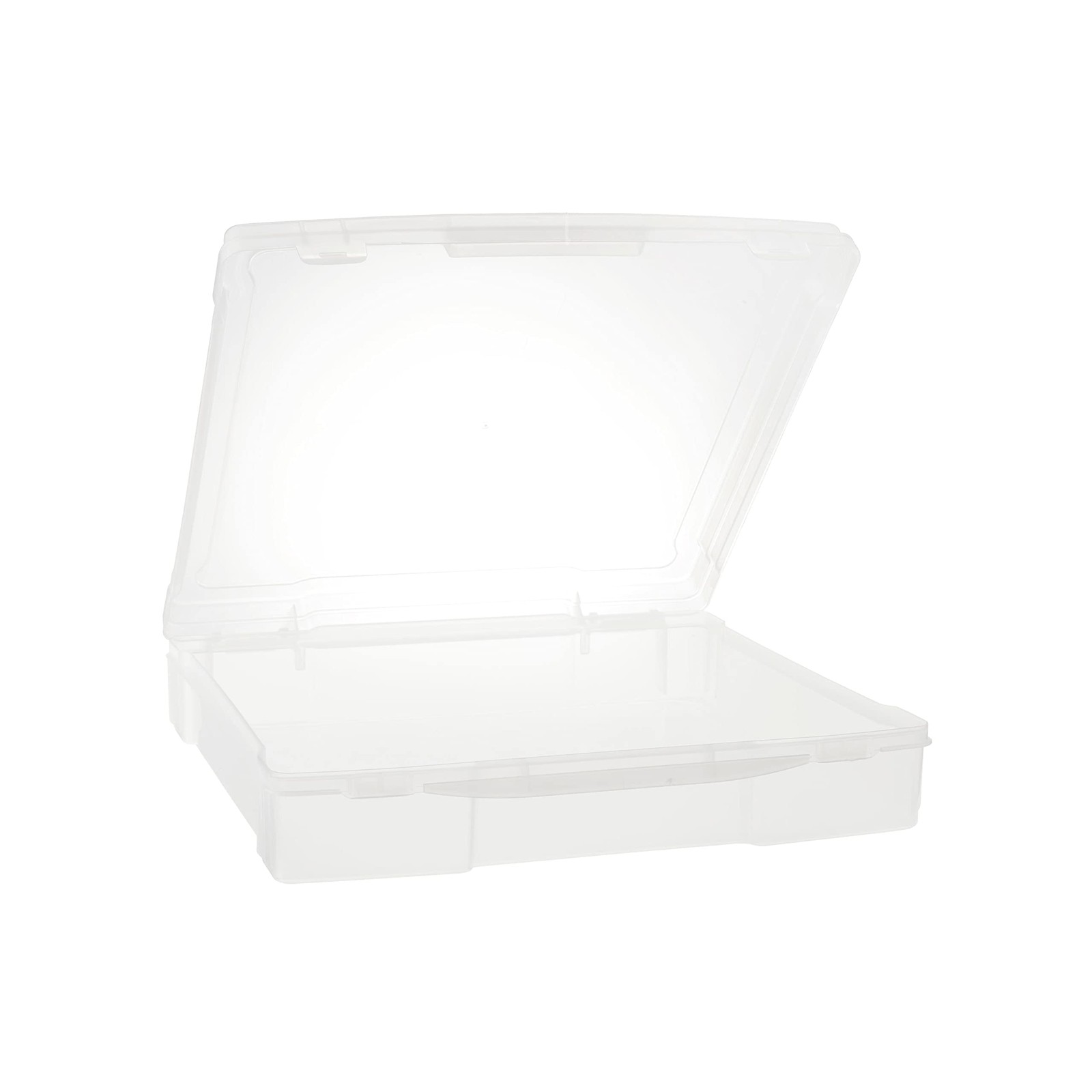 12” x 12” Plastic Scrapbook Storage Case- Portable Case for Documents, Papers...