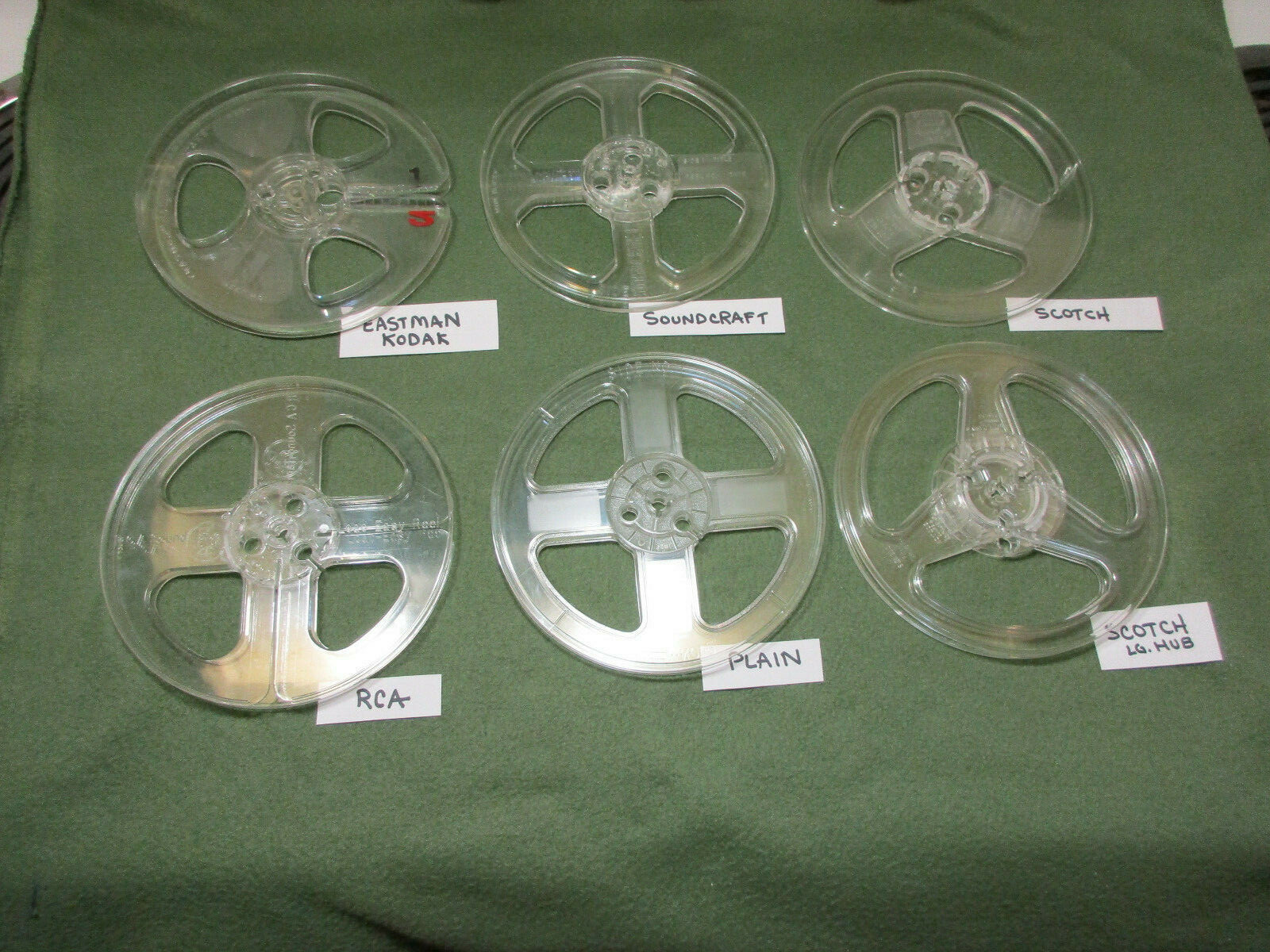(Choice) 7" SOUNDCRAFT, WEBCOR or PLAIN Audio Tape Take-Up-Reel, EMPTY