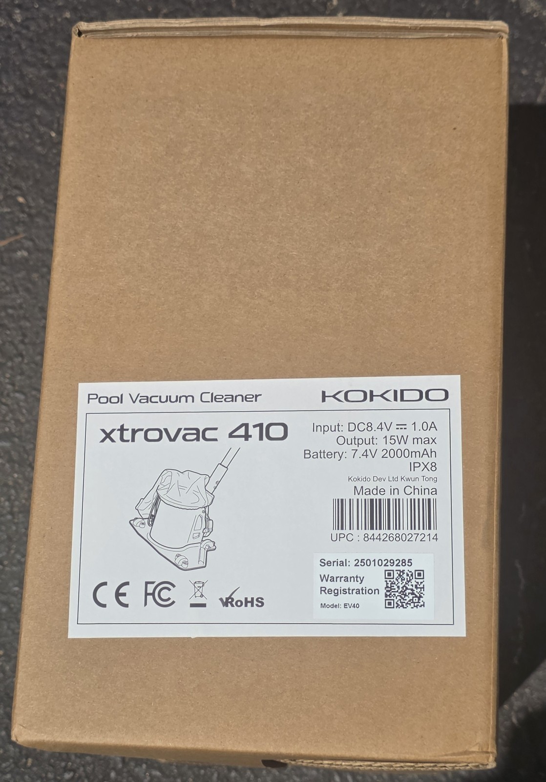 BRAND NEW KOKIDO XTROVAC 410 POOL VACUUM CLEANER EV40