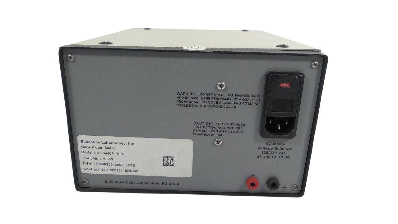 BALLANTINE 3440A RF MILLIVOLTMETER - Free Shipping