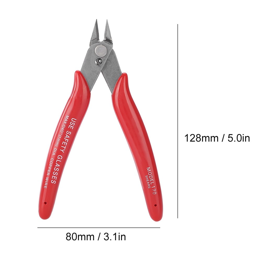 Compact Side Cutting Pliers Lightweight Steel Wire Cutter Tool For DIY