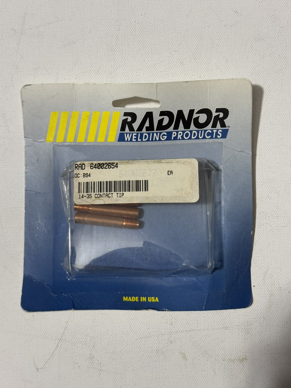 RADNOR Contact Tip, 0.035, Tweco, Standard,  5 PK, RAD64002654