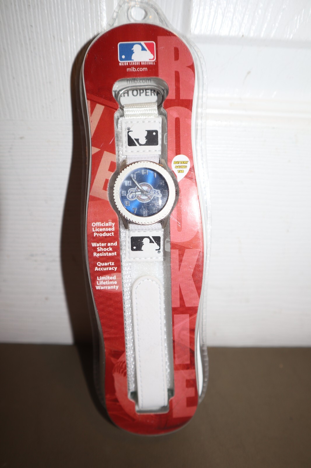 NEW - MLB Milwaukee Brewers Unisex White Watch Game Time Adjustable Straps