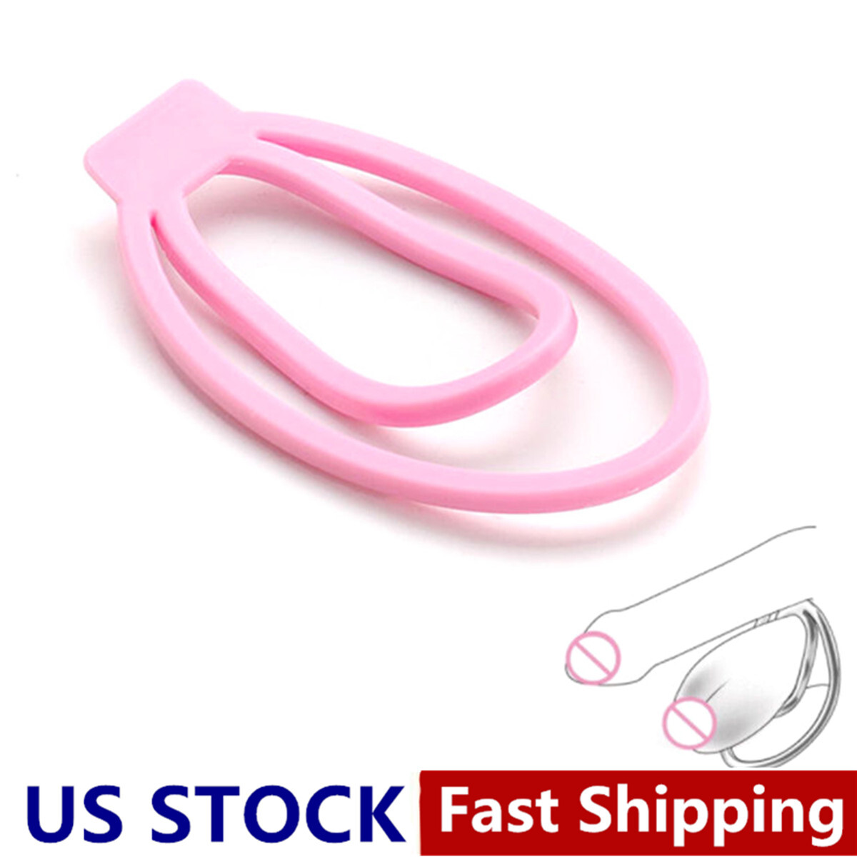 Panty Chastity W/ The Fufu Clip Sissy Male Chastity Training Clip Pink Original