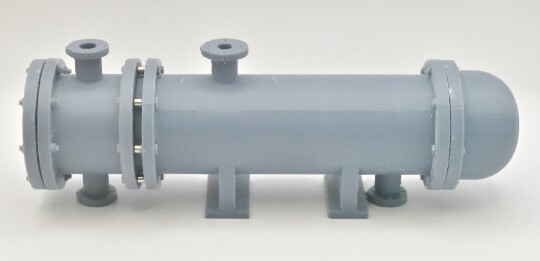3D printed model, Floating head exchanger with magnets
