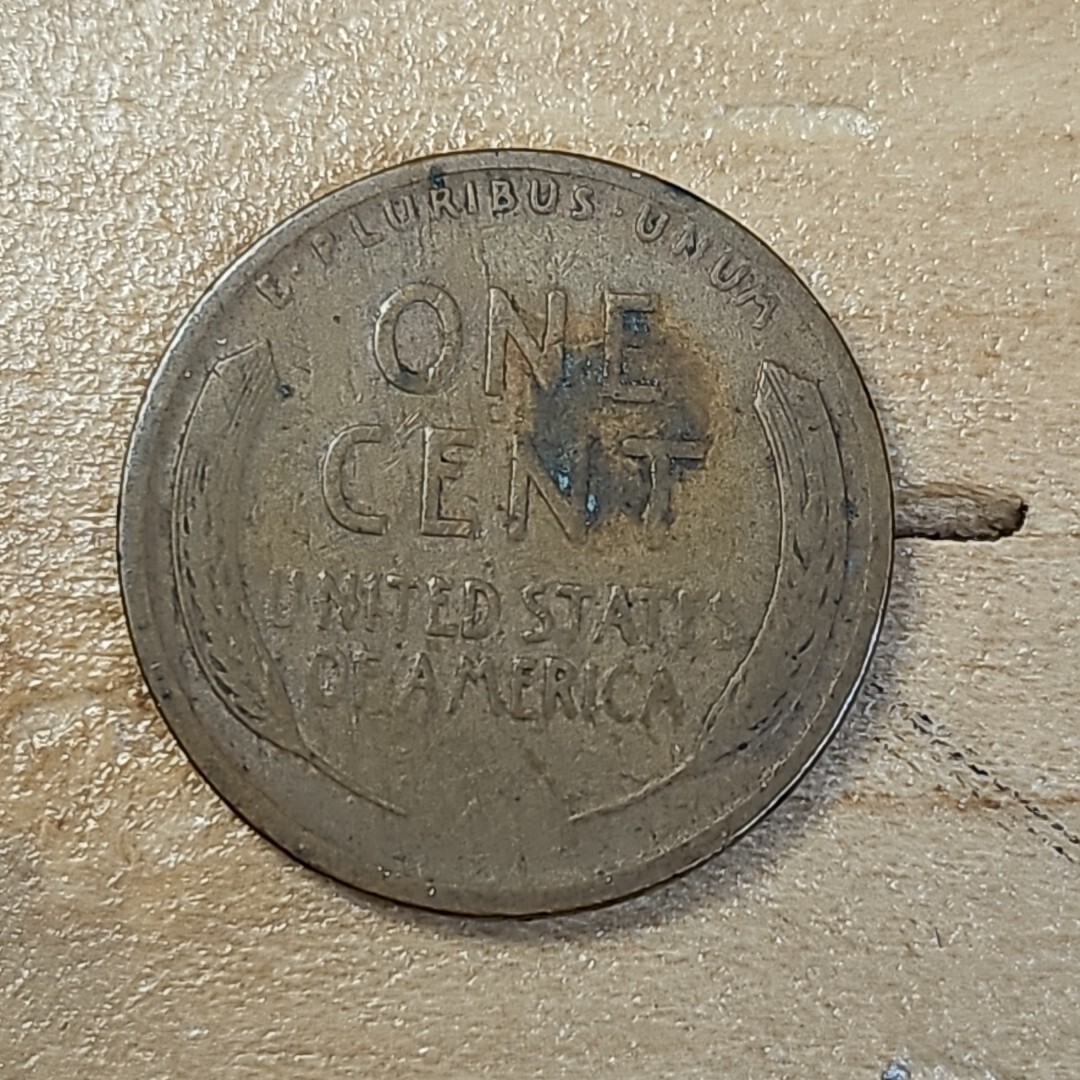1923 Wheat Cent Obverse Lamination Error *R57