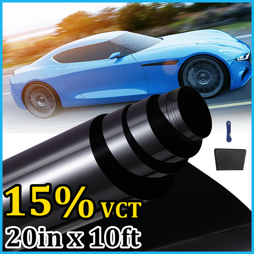15% VLT Uncut Roll Window Tint Film 20" x 10ft Car Home Office Glass 300CM