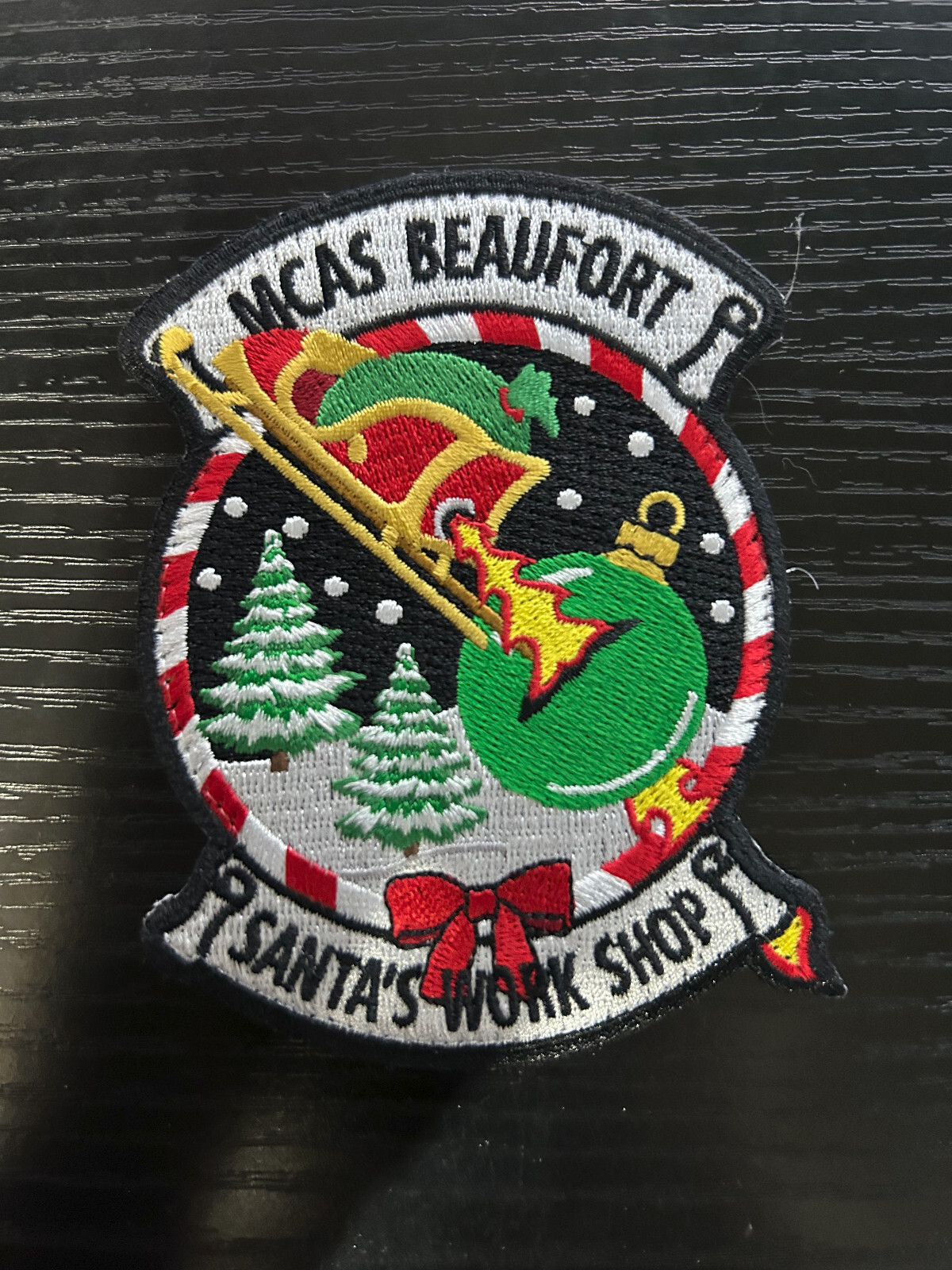 VMFAT-501 F-35 MCAS Beaufort Christmas Patch Rare USMC Lightning