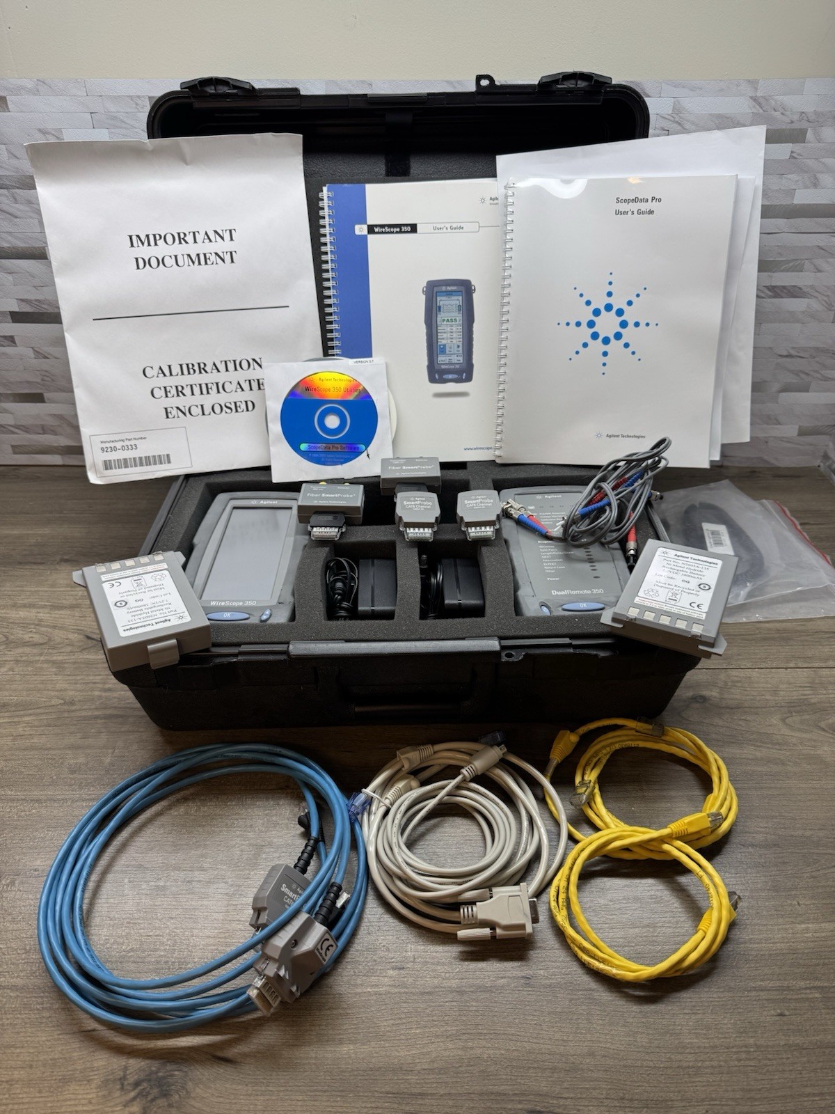 Agilent WireScope 350 and DualRemote 350 Digital Cat6 Cable Tester ***READ***