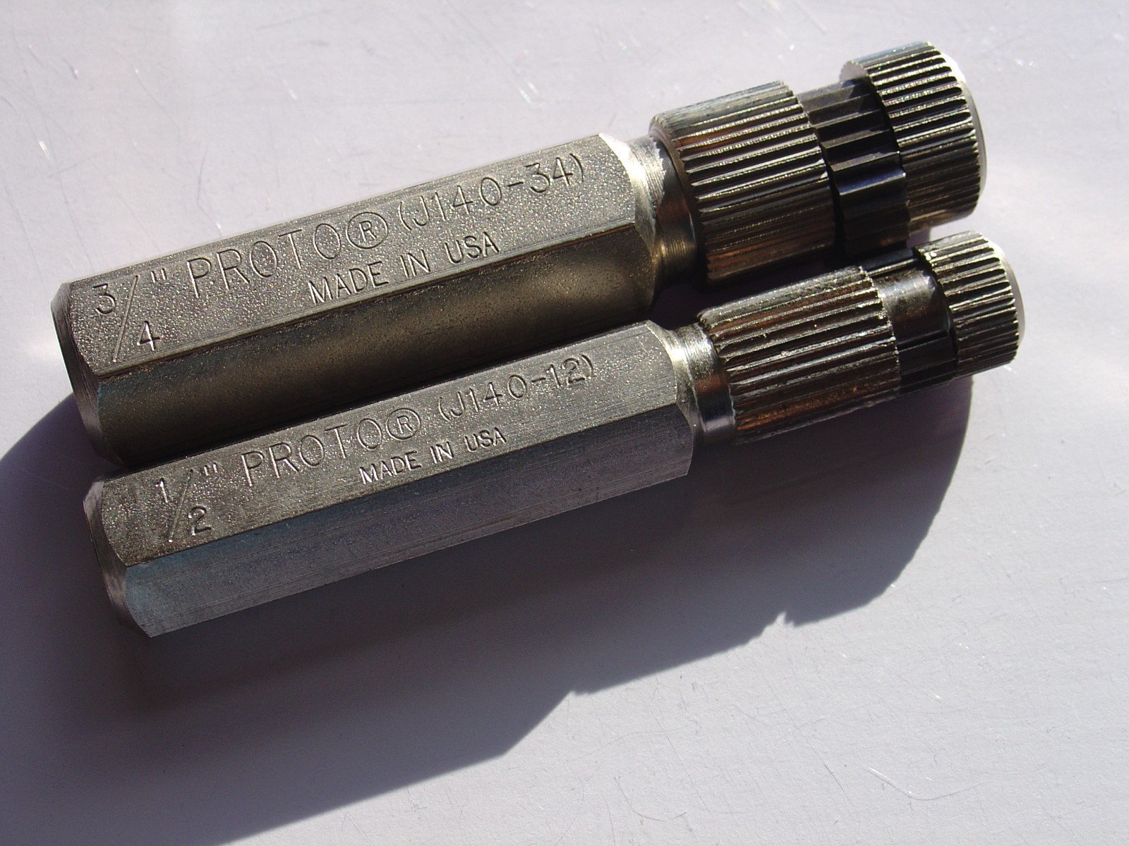 Lot of 2 Proto J140-12 J140-34 New Tool 1/2" 3/4" Internal Pipe Wrench USA Made