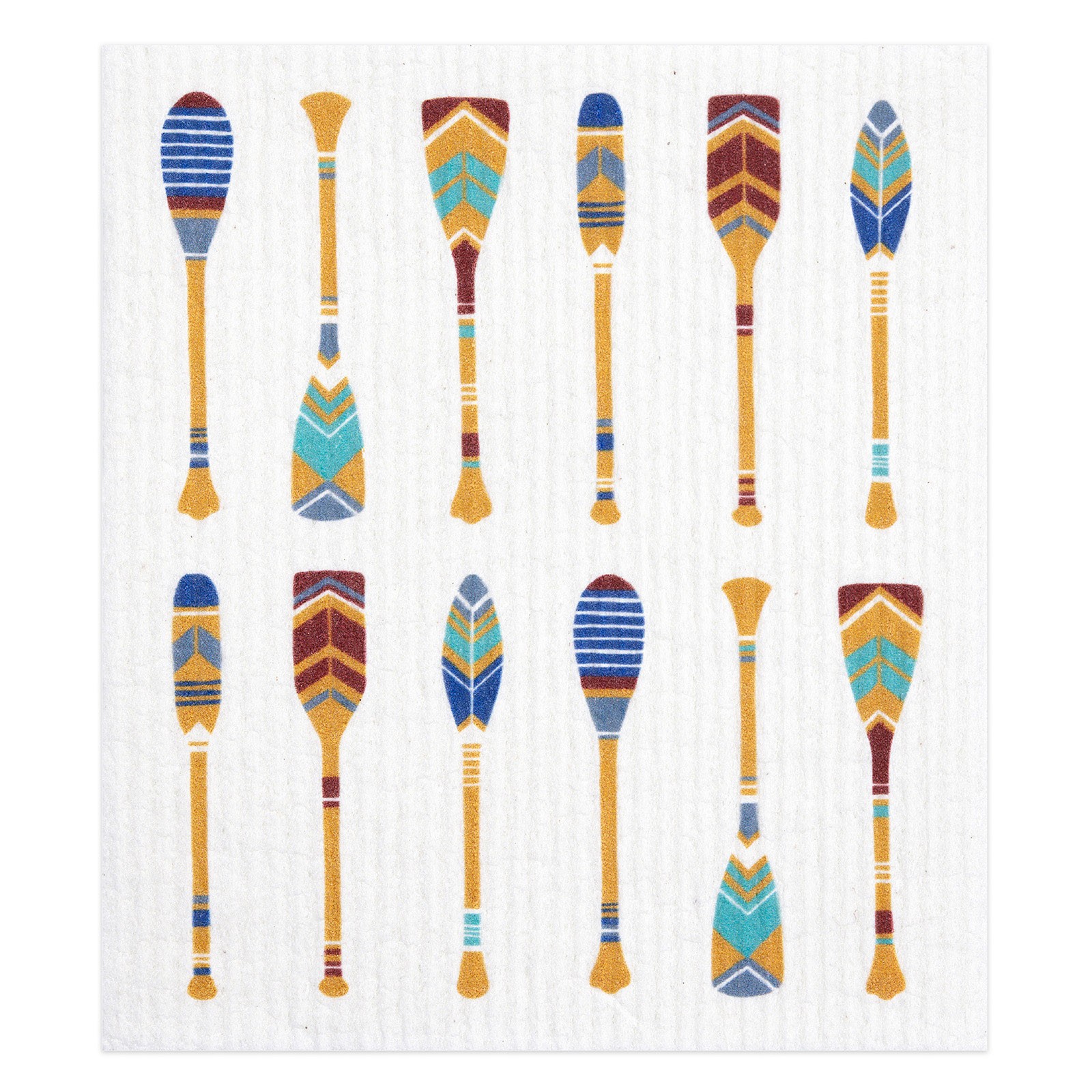 MU Kitchen Sponge Cloth, Set of 2 Dish Cloths, Oars & Paddles