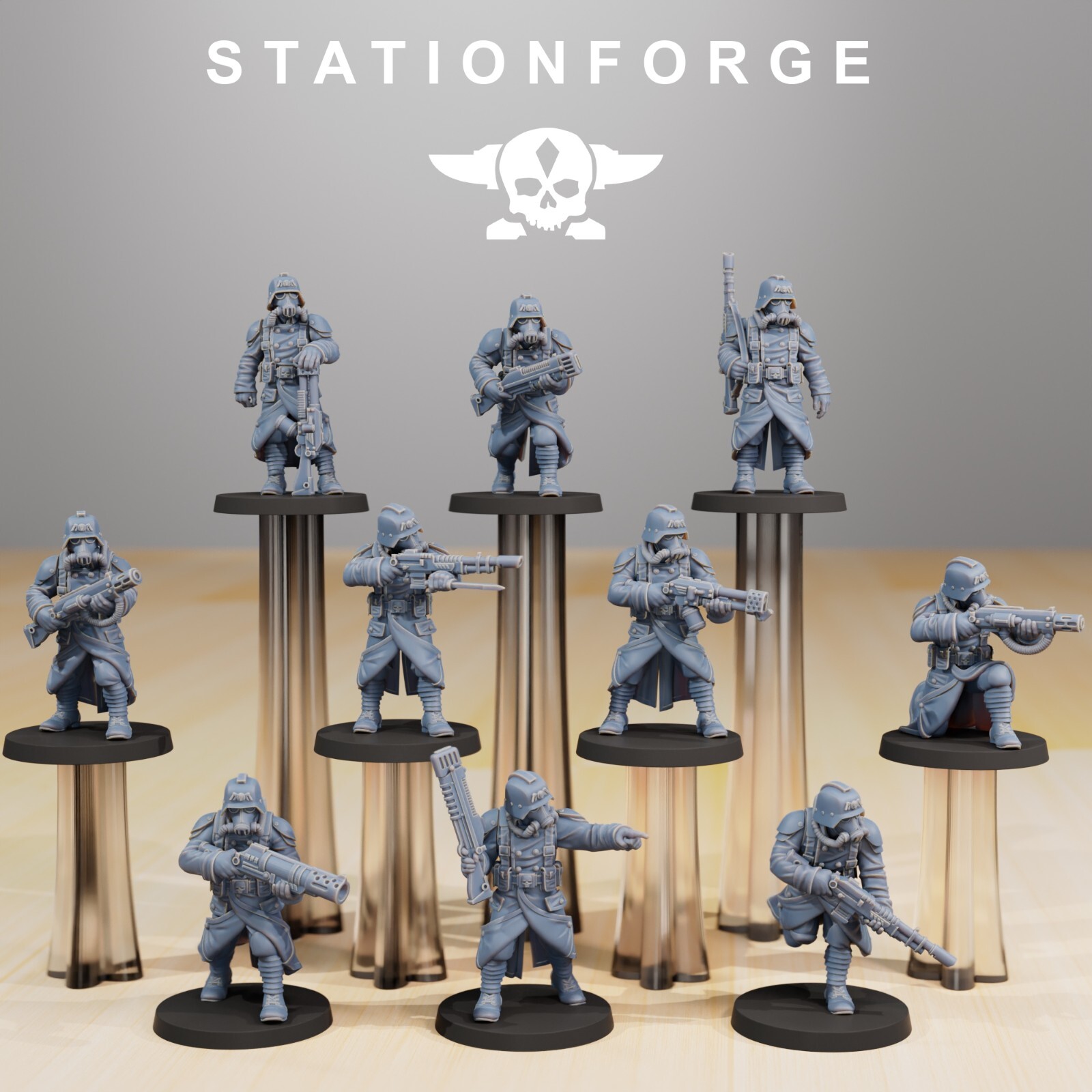 Imperial Soldiers of the Grim Guard x 10, Death Division, Infantry Squad Korps