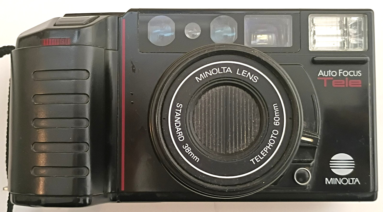 Minolta Auto Focus Tele Film Camera UNTESTED Powers On