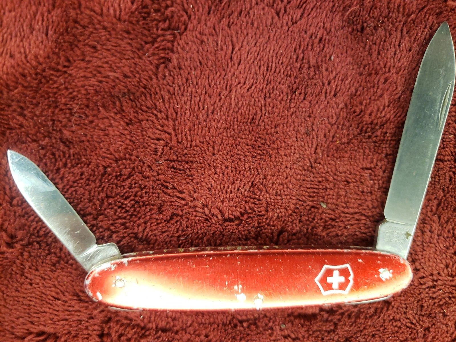 Victorinox 84mm Secretary Swiss Army Knife Red Smooth Alox