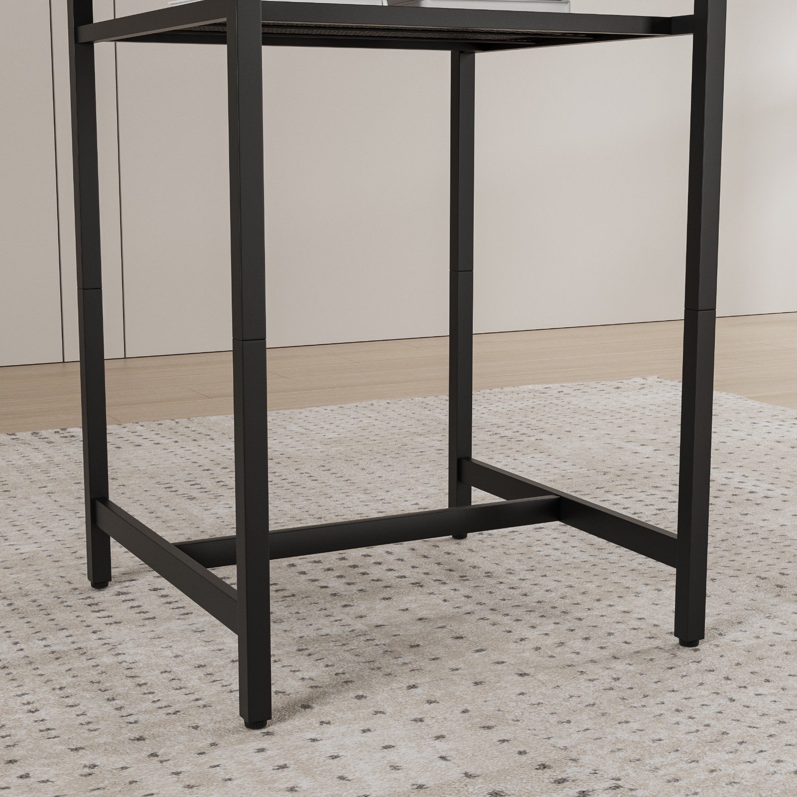 Solid Bistro Set—2 Stools & Table, Foldable, Space-Saving, Easy Clean