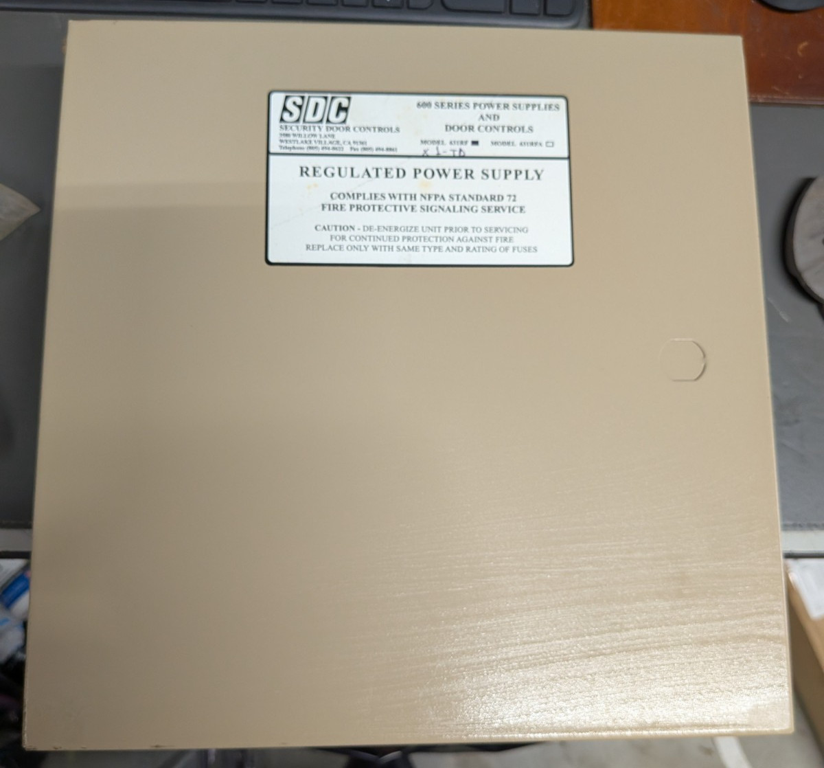 Security Door Controls 631RF 1.5 AMP Power Supply