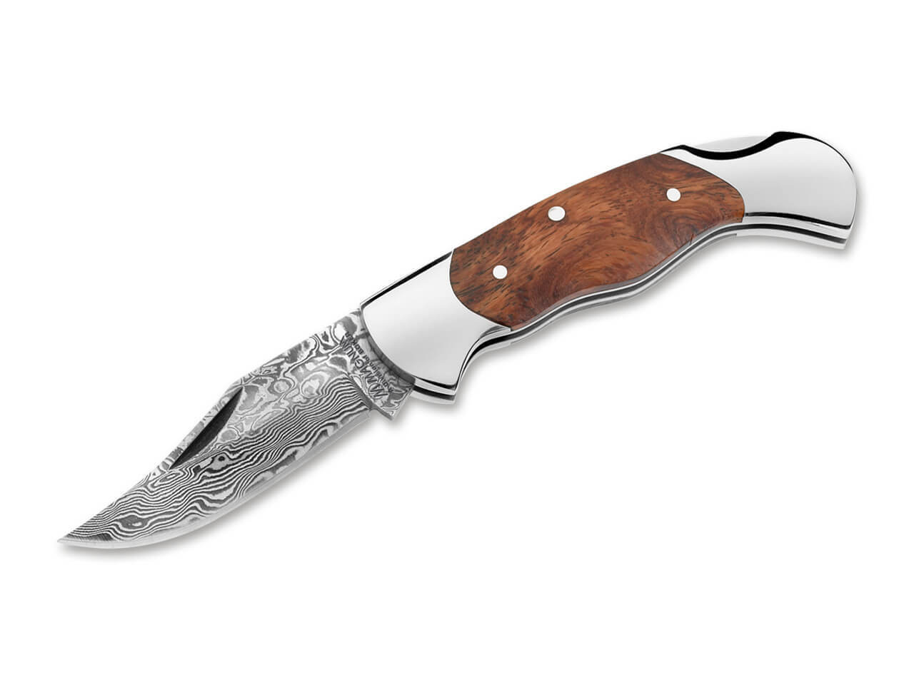BOKER MAGNUM Lady Damast Folding Knife 2.32" Blade Damascus Backlock 01MB788DAM