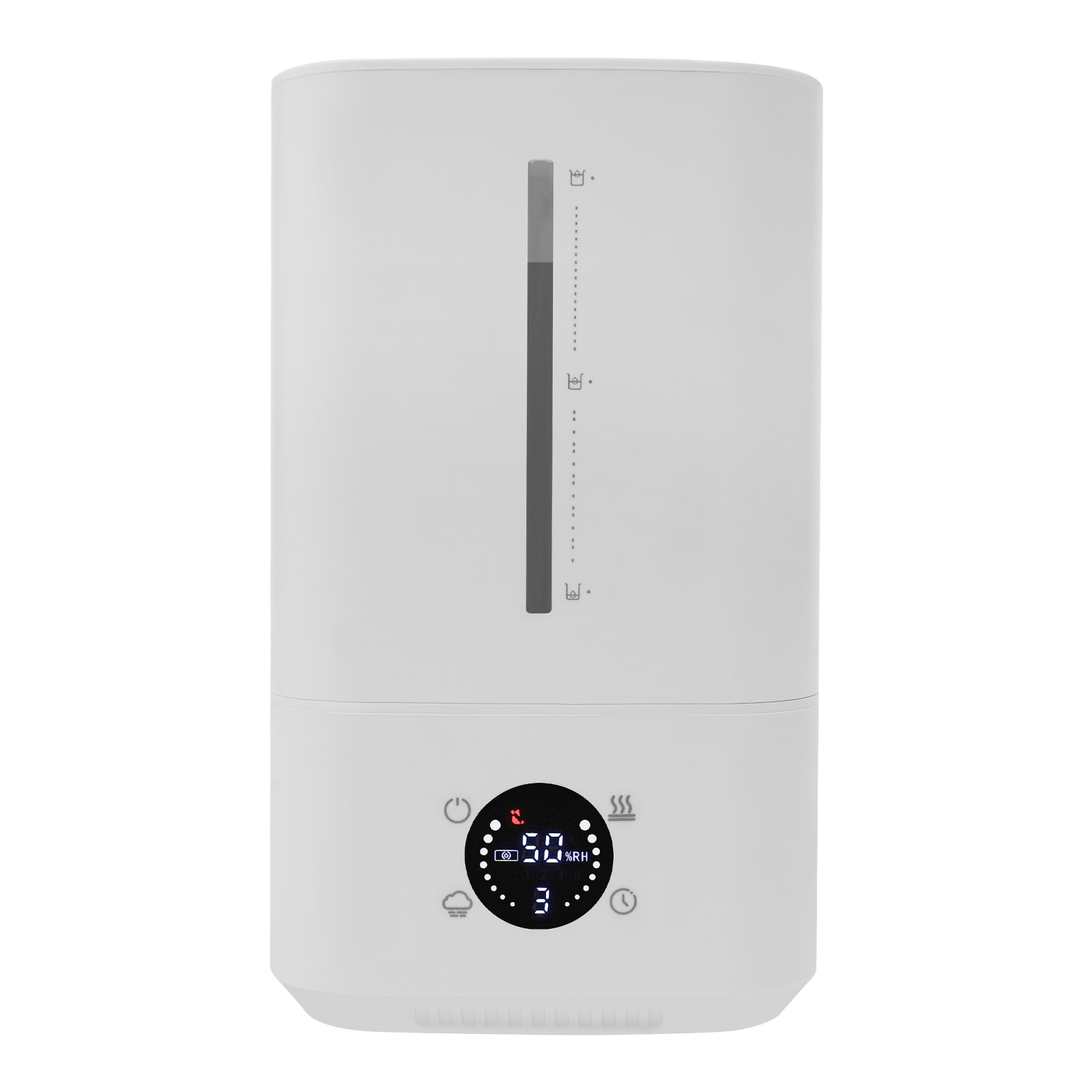 6L Hot & Cold Mist Humidifier Machine Tabletop Humidifier Touch Control 110-220V