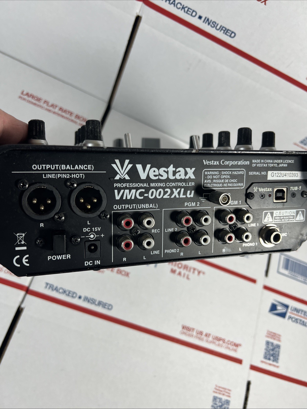 Vestax VMC-002XLU DJ Mixer - * AS IS / UNTESTED - READ FULLY - SAME DAY SHIP