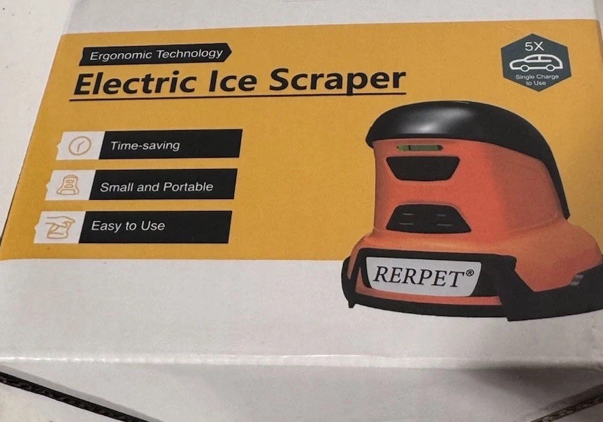 Electric Ice Scraper Car Windshield, Cordless Portable Handheld USB Rechargeable