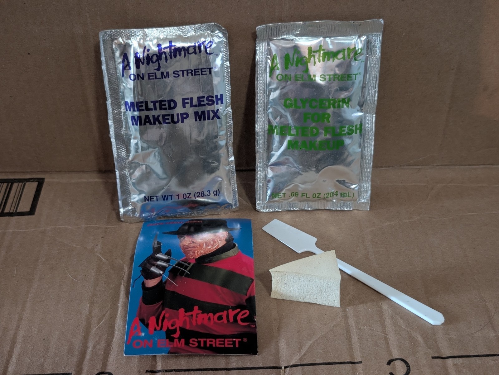 Vintage Nightmare on Elm Street Freddy Krueger Makeup Kit Unknown Incomplete