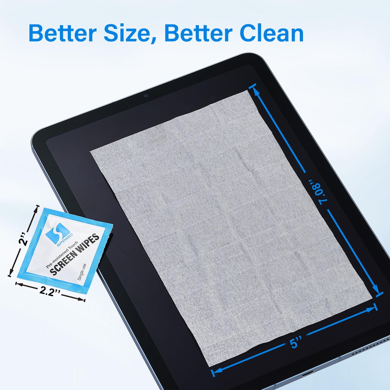 Spingo Electronic Wipes, Screen Wipes for Electronics, 240 count