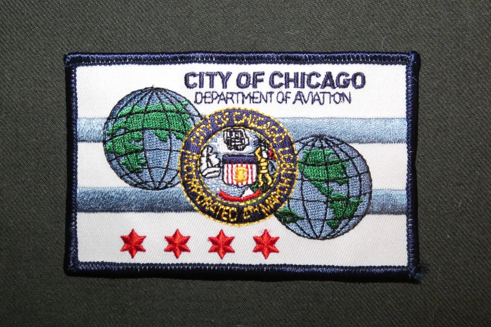 Vintage City of Chicago Department of Aviation Shoulder Patch (Illinois)