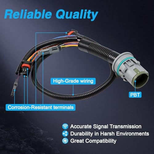 Transmission Internal Wire Harness with Temp Sensor Compatible with GM 4L80E