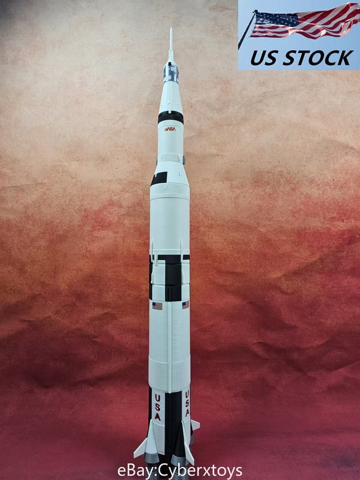 Craft 1:200 US NASA Saturn V Carry Rocket Model Finished Painted 57cm/22''