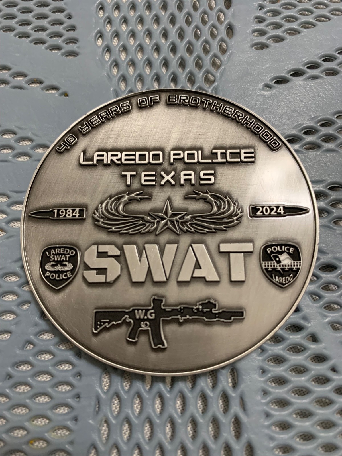 Laredo Police SWAT Challenge Coin 2.5”