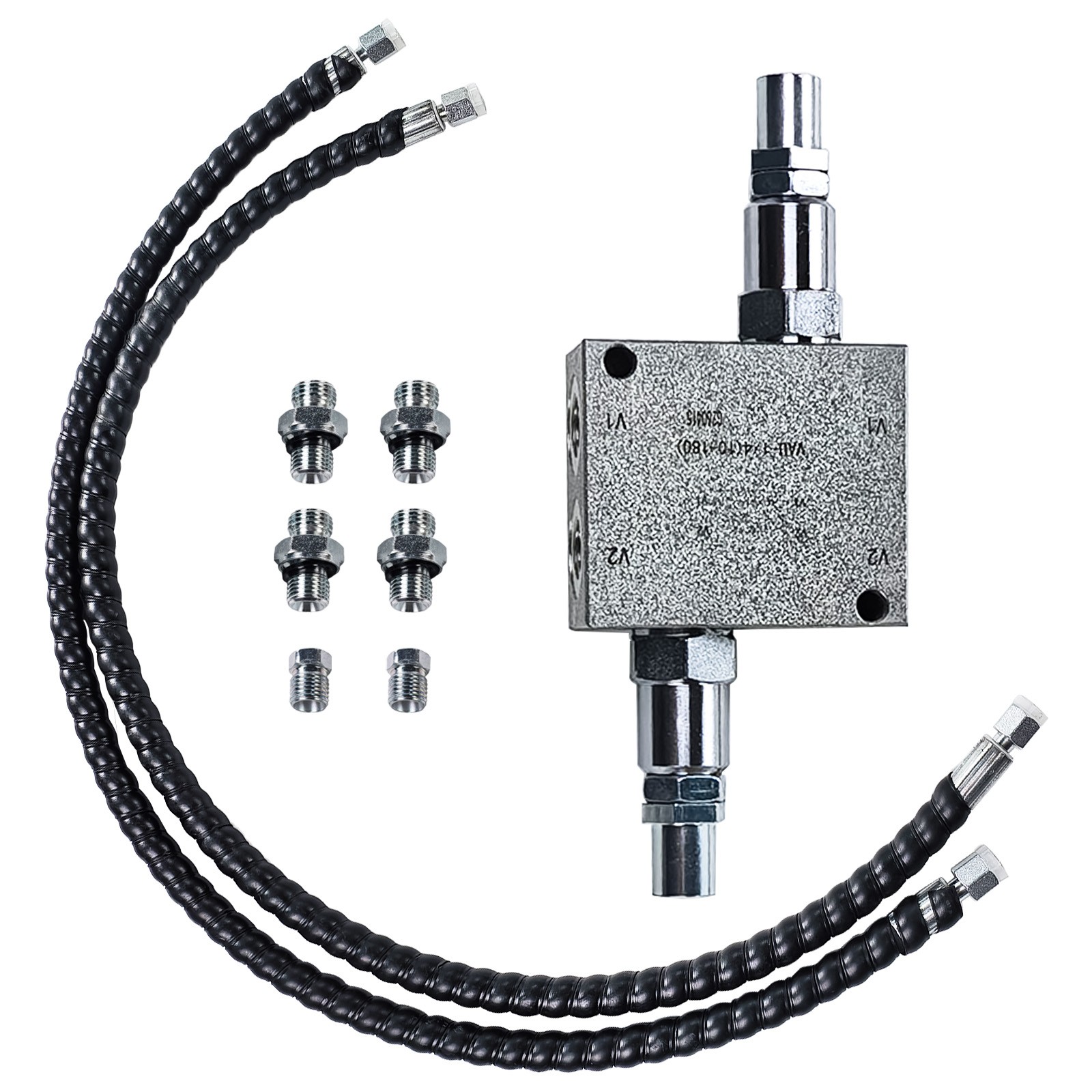1/4" Hydraulic Hose M14x1.5 Fitting for Mini Excavator Swing Buffer Valve