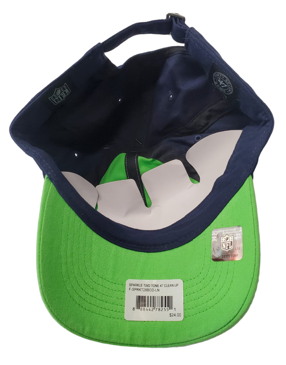 Team Headwear Women's Seattle Seahawks Cap Sparkle Two-Tone '47 Clean Up