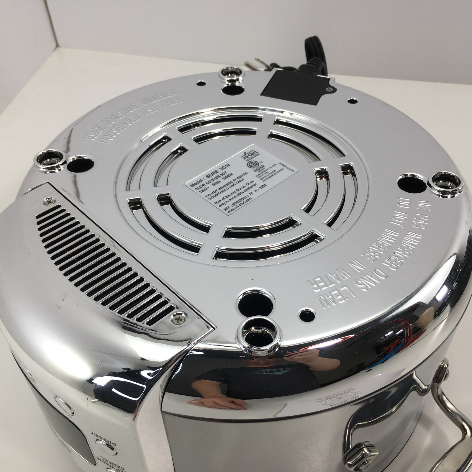 All-Clad Serie SC10 SD922D51 6-in-1 Slow Cooker Cast Iron Dutch Oven 5qt