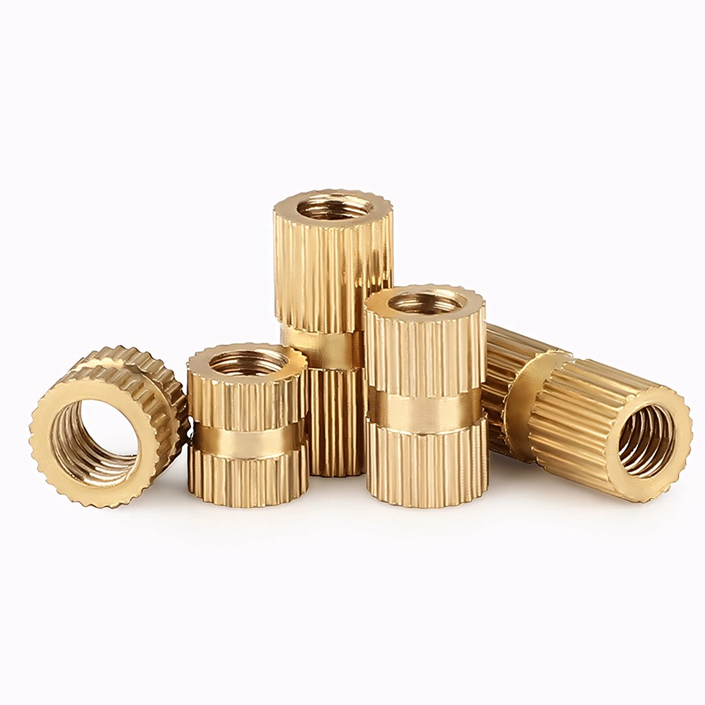 M1.4 M2 M3 M4 M5 M6 M8 M10 Solid Brass Round Threaded Knurl Insert Embedded Nut