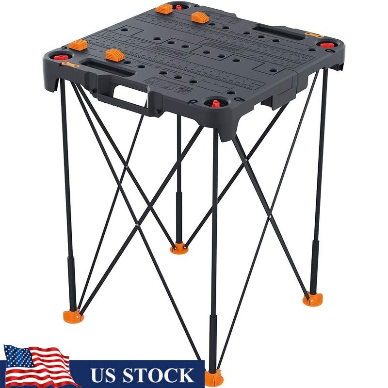 Portable Folding Workbench 300lbs Capacity Lightweight Durable Easy Storage New