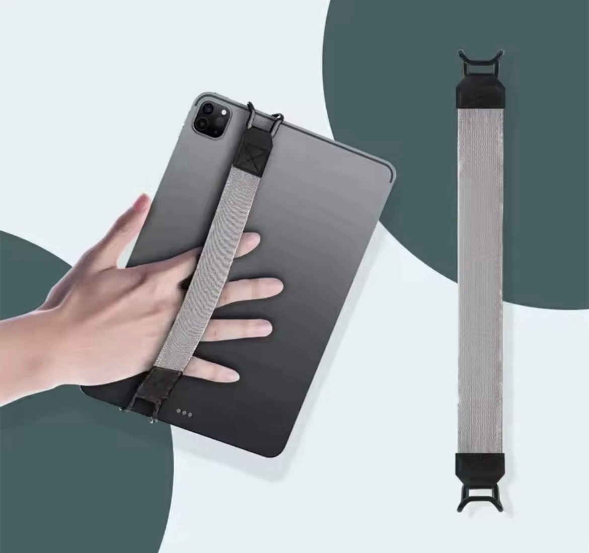 Hand Strap Tablet Stand Holder for iPad 10.2 10.5 11in Universal Leather Handle