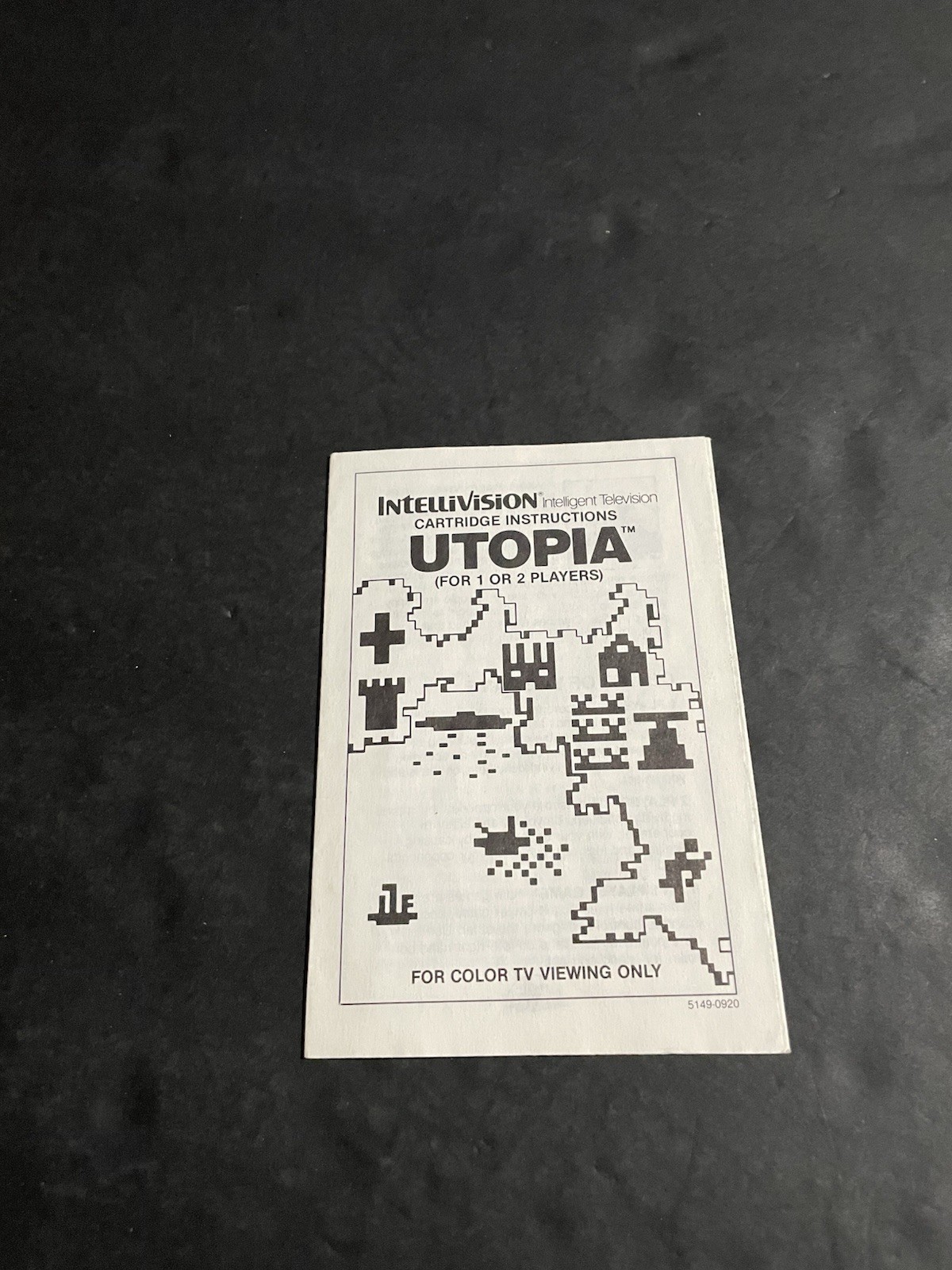 intellivision utopia Manual only