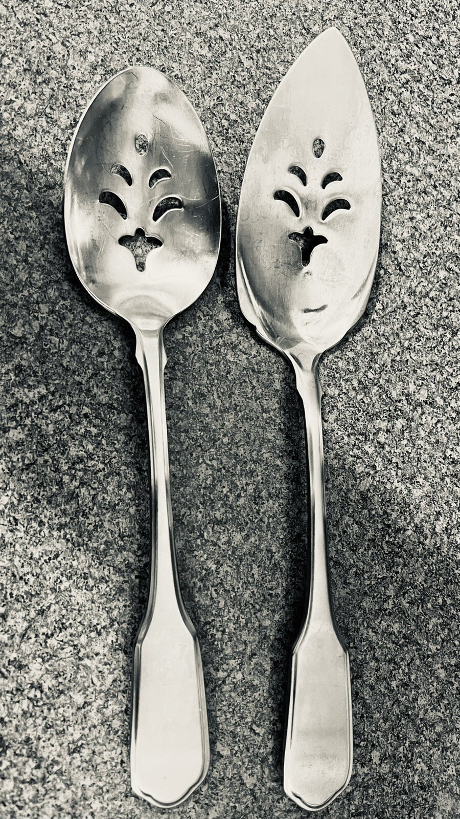 VALLEY FORGE By Oneida Community STAINLESS Pierced Cake Server & Pierced Spoon