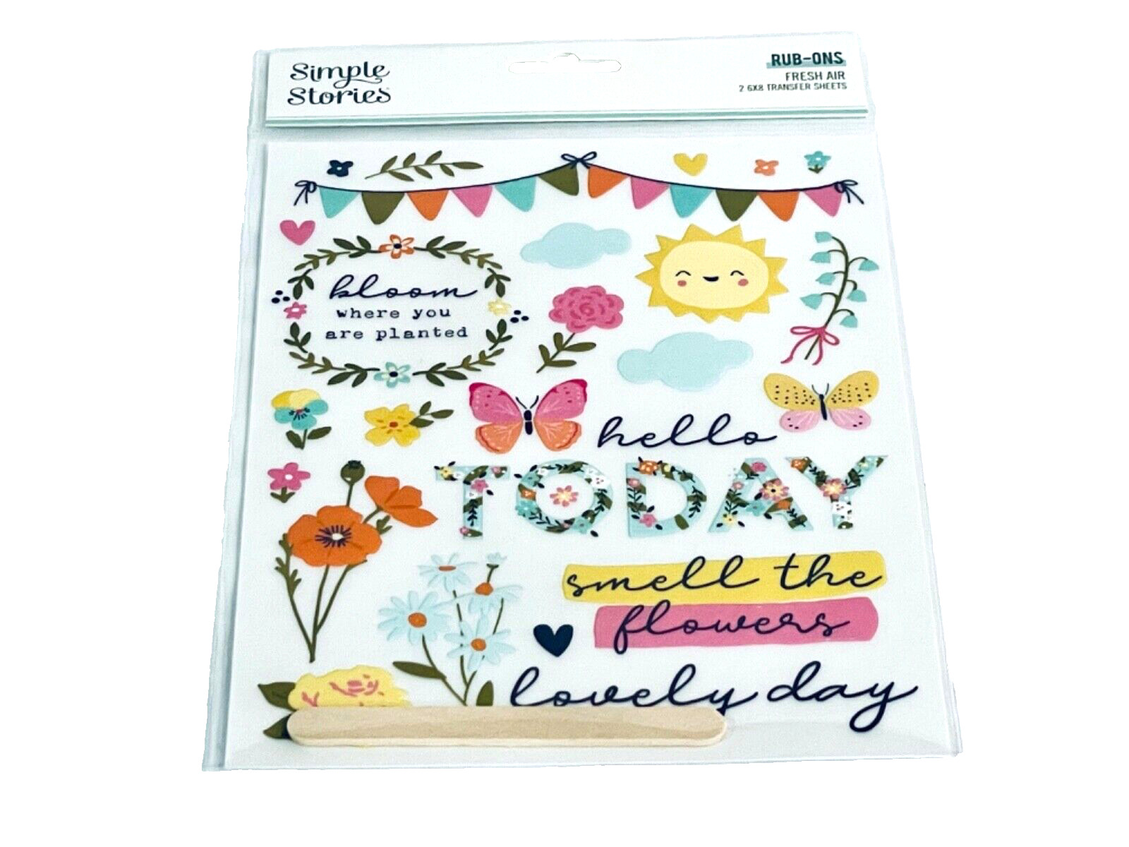 SIMPLE STORIES FRESH AIR RUB-ONS