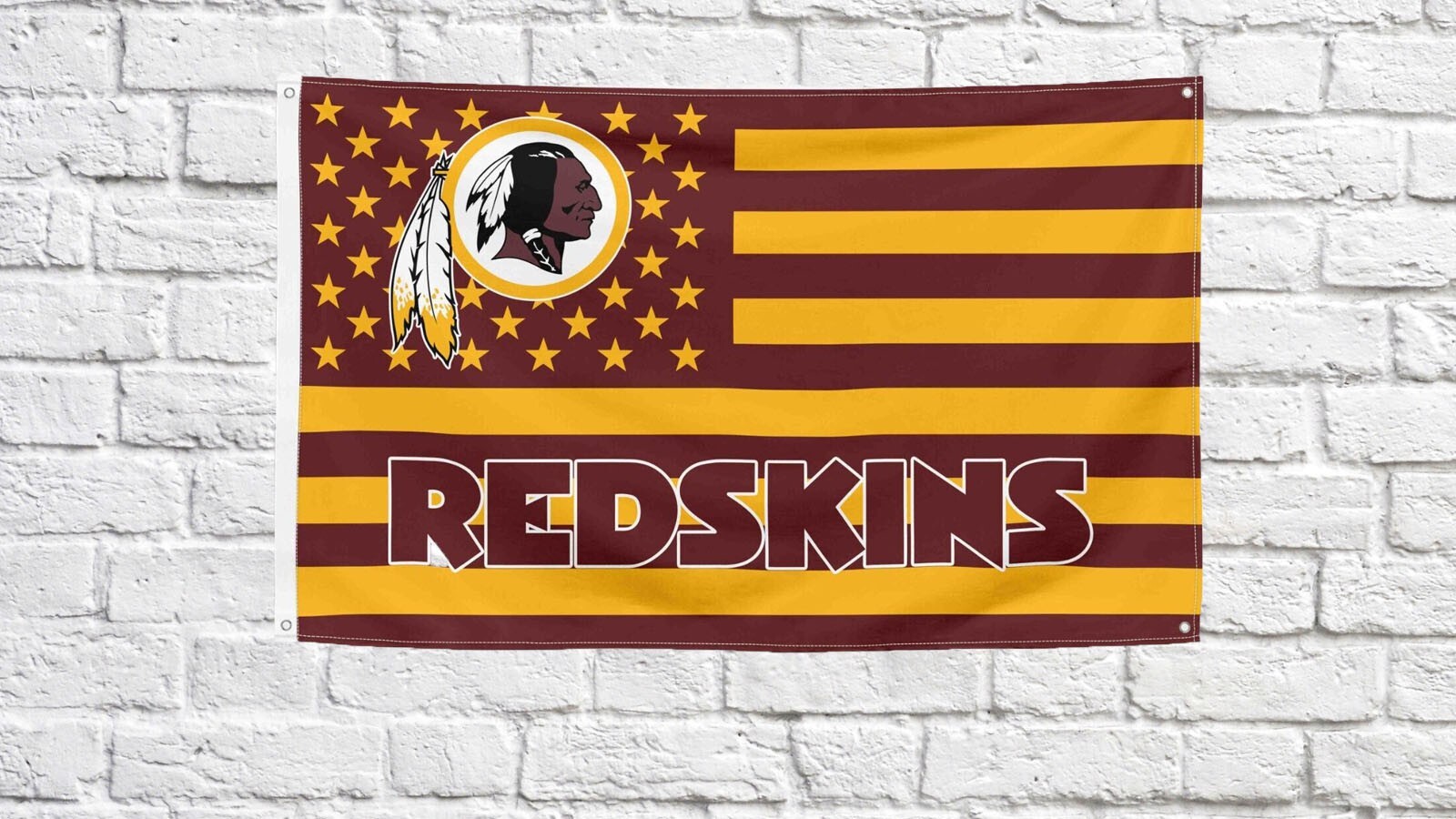 Washington Redskins Football fans 3x5 ft American Flag - Ideal NFL Gift Banner