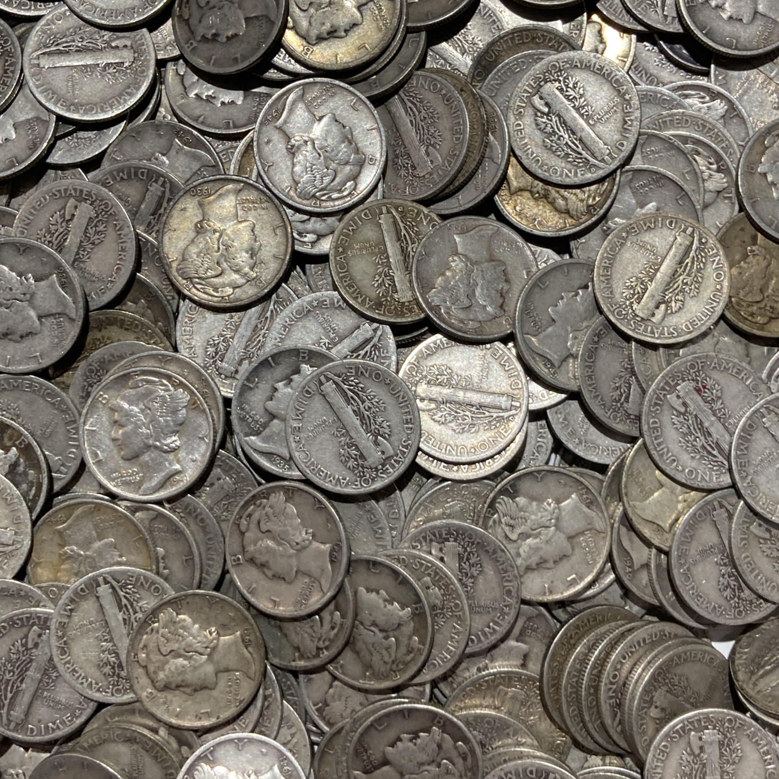 Mercury Dimes , 90% Silver Circulated, Choose How Many!