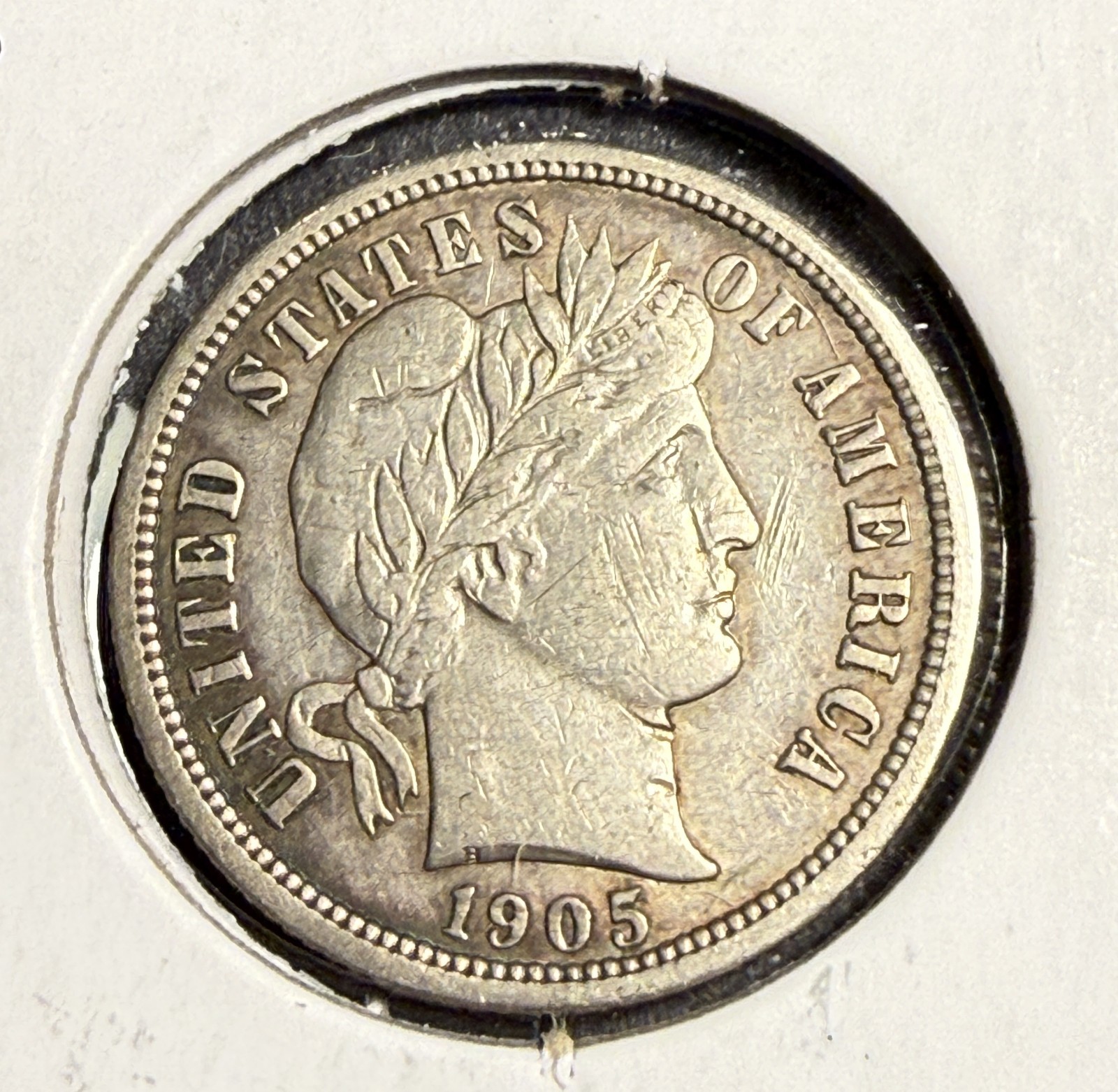 1905-S Barber Dime, AU (15694)