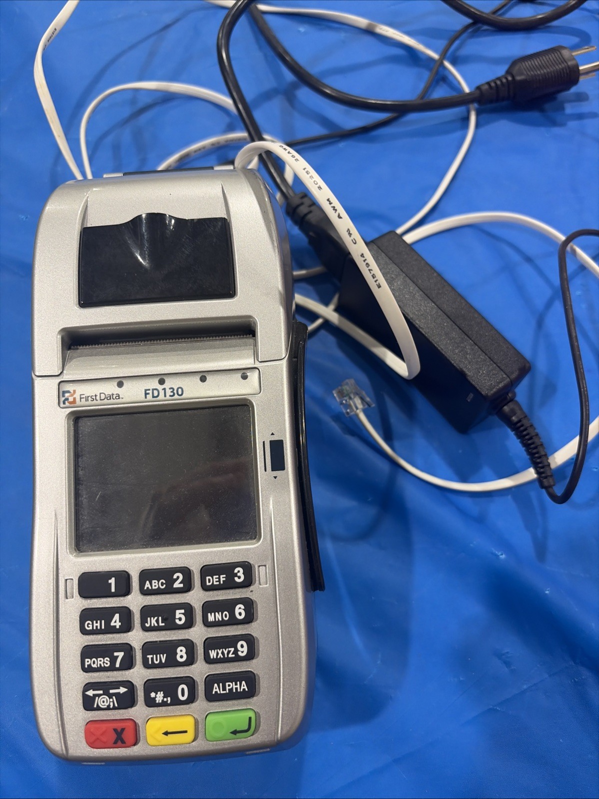 FirstDataFD150 Series Wired Credit Card Terminal POSReader FD150 Model (Working)