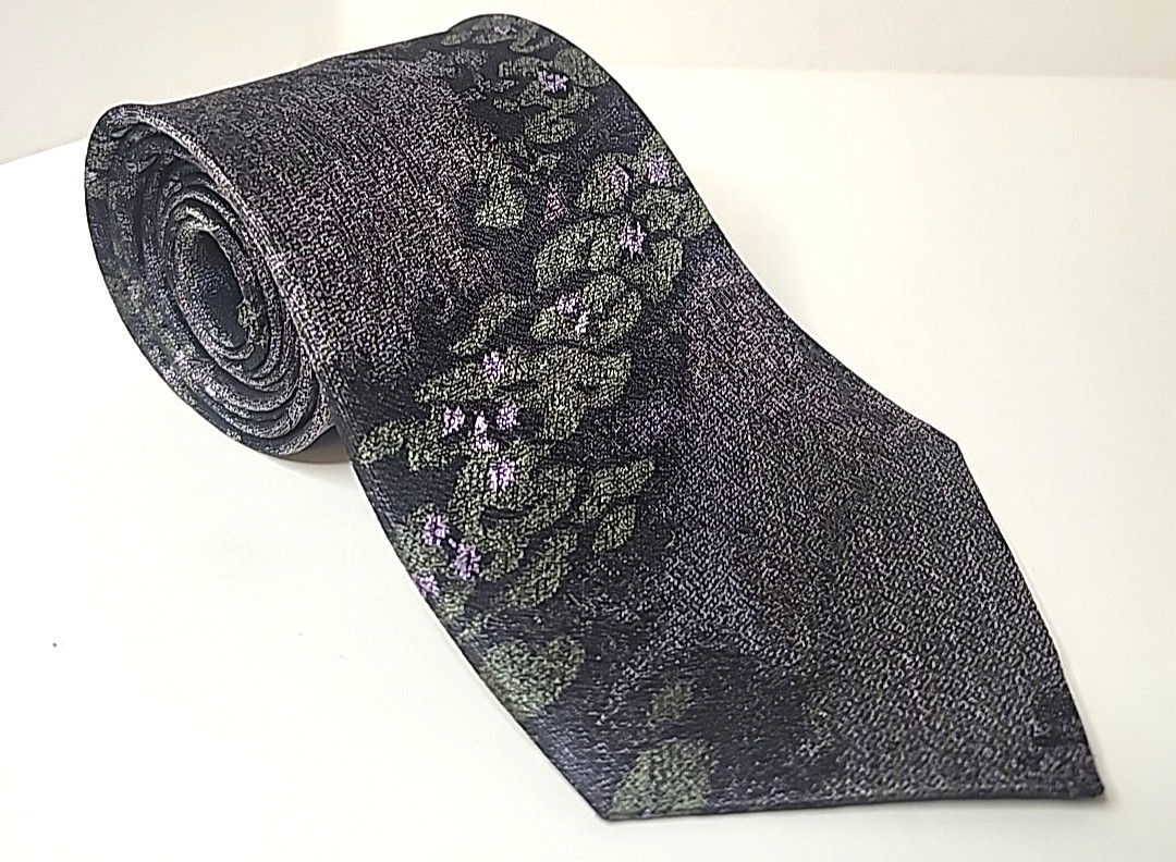 The Fine Arts Museum of San Francisco 100% Silk Neck Tie Gray Green
