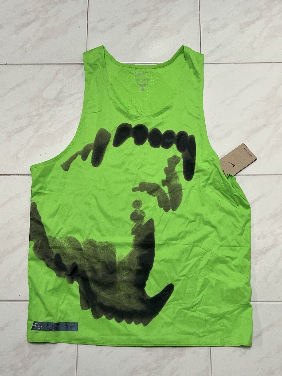 NIKE Dri-FIT ADV Run Division Running Tank Green Men Sz L NEW DX0845-313 $95