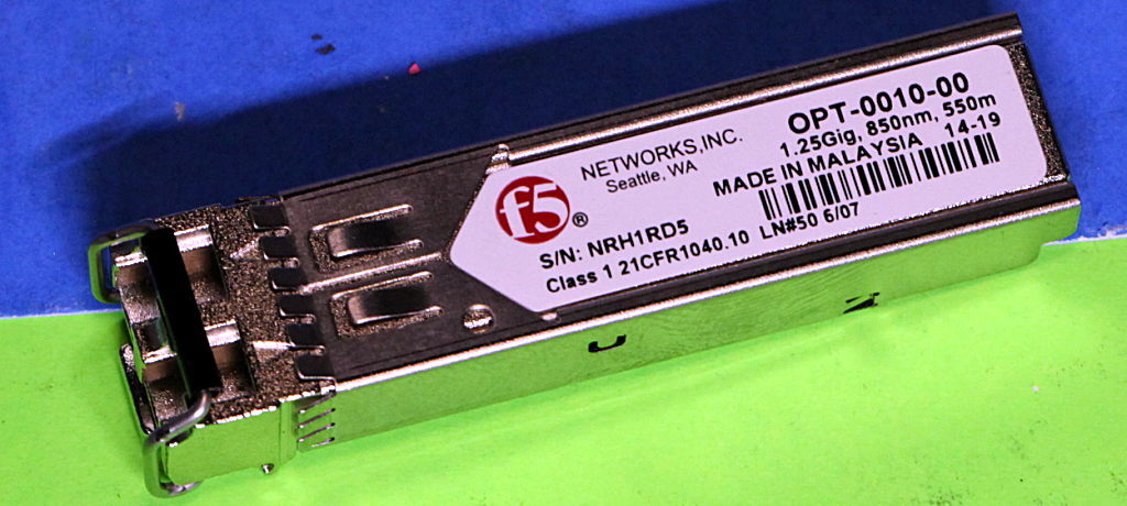 F5 Networks OPT-0010-00 1.25Gbps 1000Base-SX Multi-mode Fiber 550m 850nm